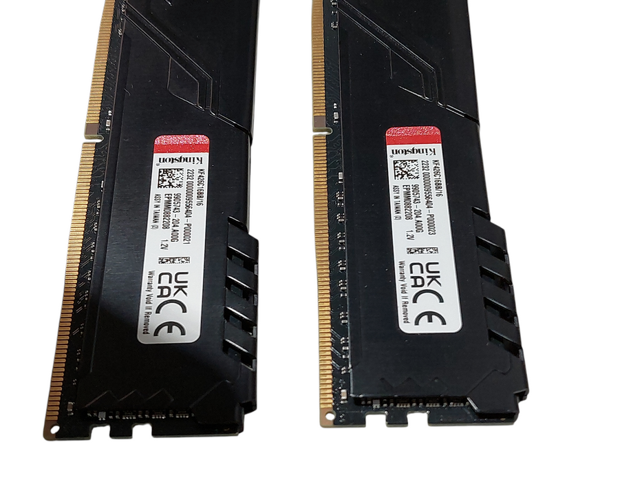 2- Kingston Fury Beast DDR4 16 GB Ram KF426C16BB/16