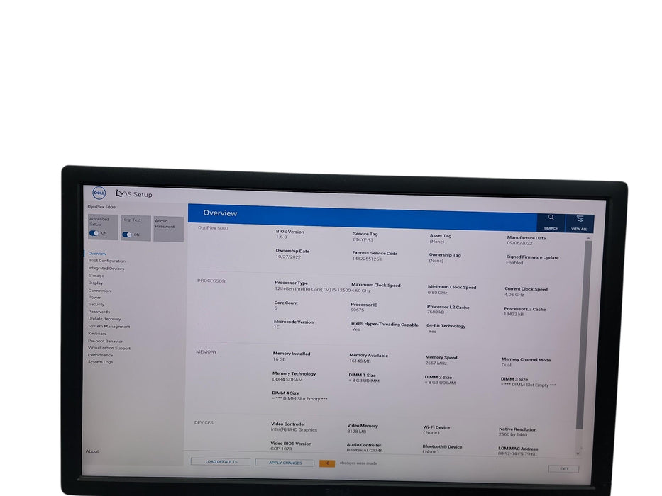 Dell Optiplex 5000 SFF 12TH Gen i5 - 12500 16GB DDR4 Ram No HDD