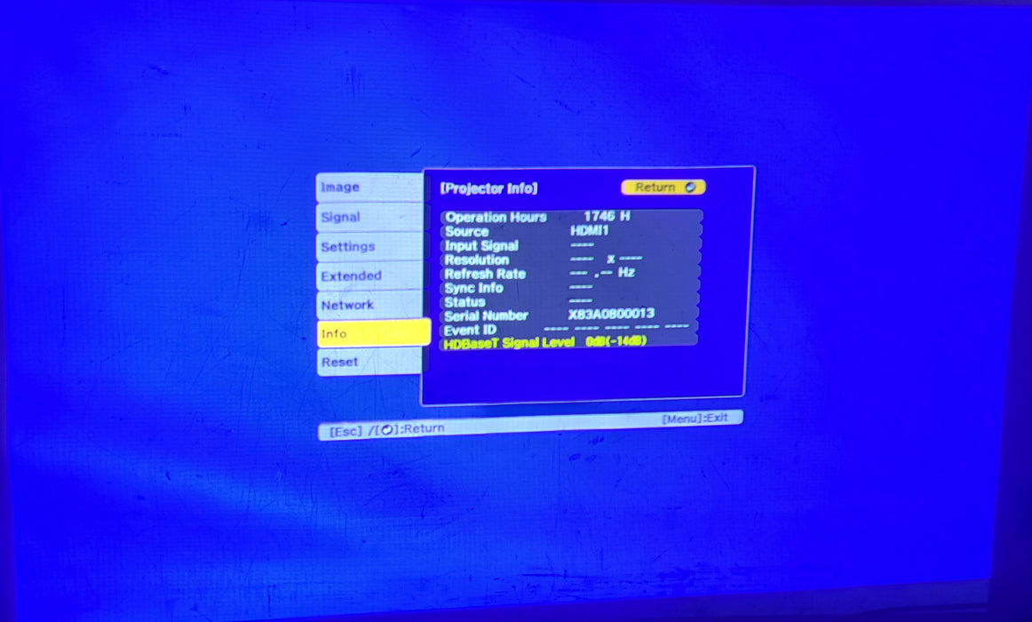 Epson PowerLite L610U  WUXGA 3LCD Laser Projector