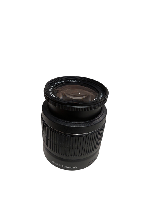 Canon EFS 18-55mm Macro 0.25m-/0.8ft 1:3.5-5.6  58mm Canon Zoom Lens