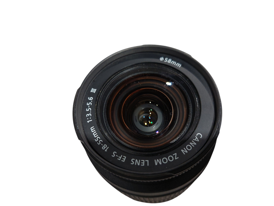 Canon EFS 18-55mm Macro 0.25m-/0.8ft 1:3.5-5.6  58mm Canon Zoom Lens