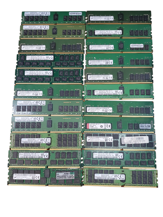 Lot of 22x, Assorted 16GB DDR4 Server RAM