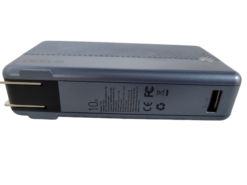 QEEUB T106 Power Bank Built in Cable & AC Wall Plug, 20W USB-C Portable Charg !