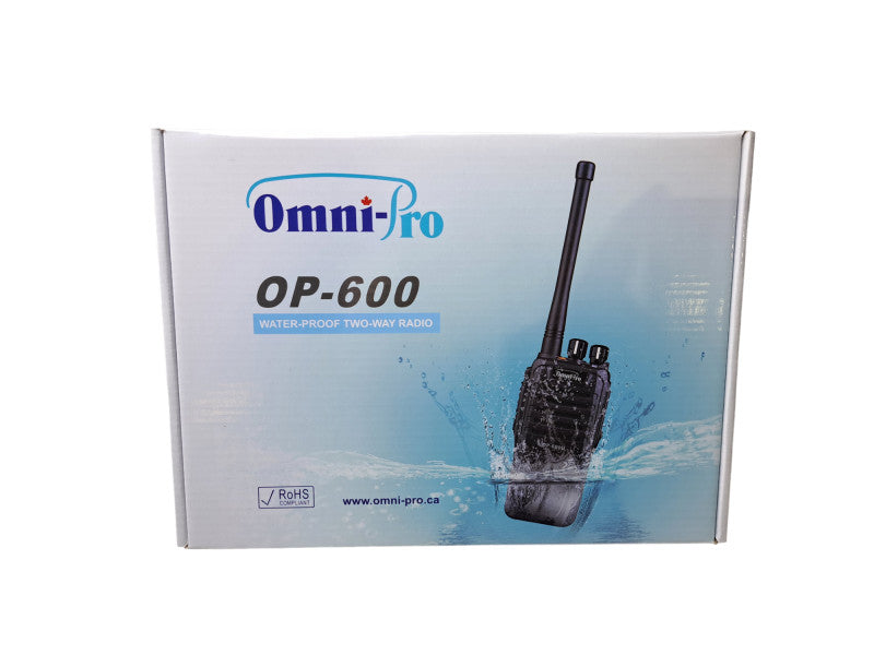 New Open Box Omni-Pro OP-600 | 400-470MHz Water Proof Two-Way Radio