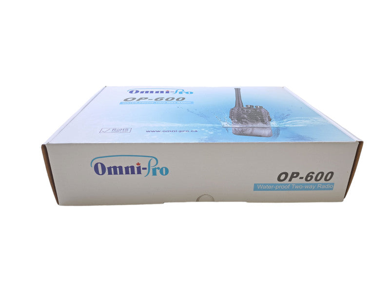 New Open Box Omni-Pro OP-600 | 400-470MHz Water Proof Two-Way Radio