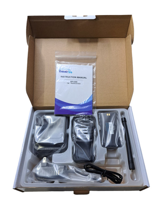 New Open Box Omni-Pro OP-600 | 400-470MHz Water Proof Two-Way Radio