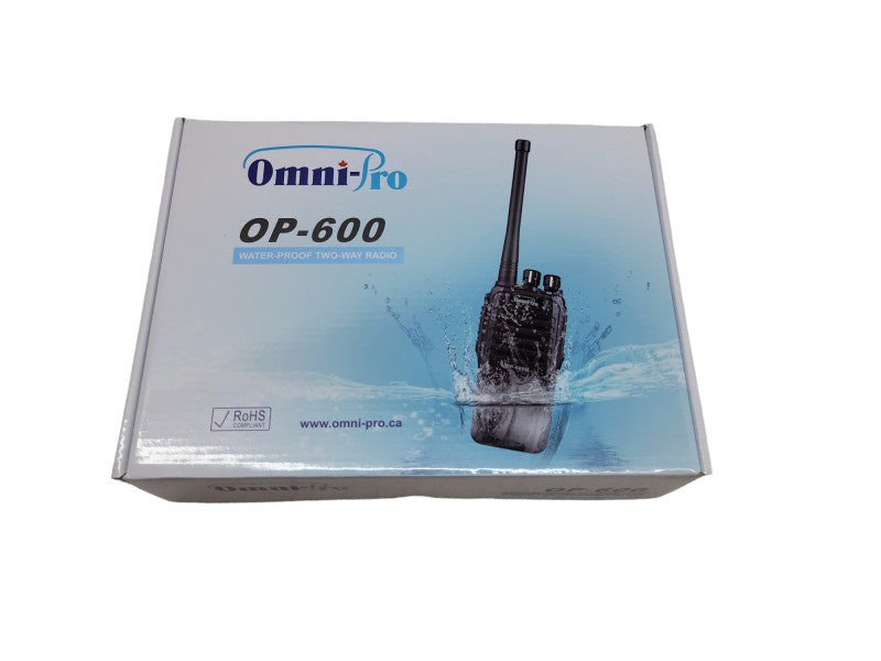 Omni-Pro OP-600 WATERPROOF PORTABLE 4-Watt UHF RADIO (NEW) Q%