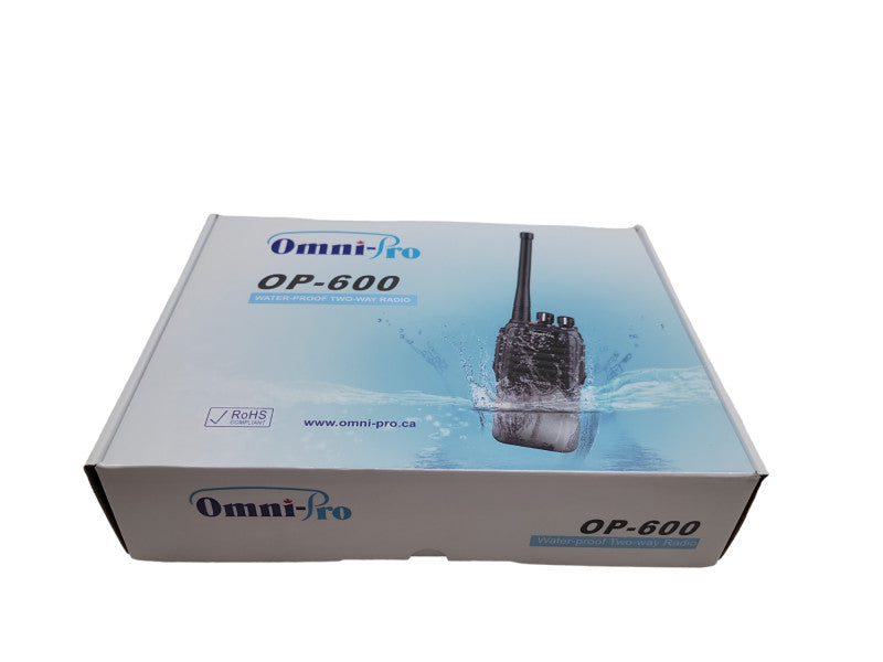 Omni-Pro OP-600 WATERPROOF PORTABLE 4-Watt UHF RADIO (NEW) Q%