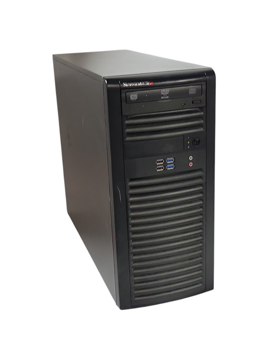 Supermicro X11SCA Tower Server, Xeon E-2176G 3.7GHz, 32GB DDR4, 500W PSU