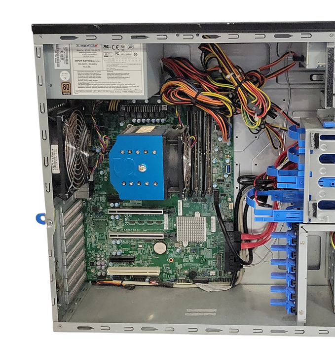 Supermicro X11SCA Tower Server, Xeon E-2176G 3.7GHz, 32GB DDR4, 500W PSU