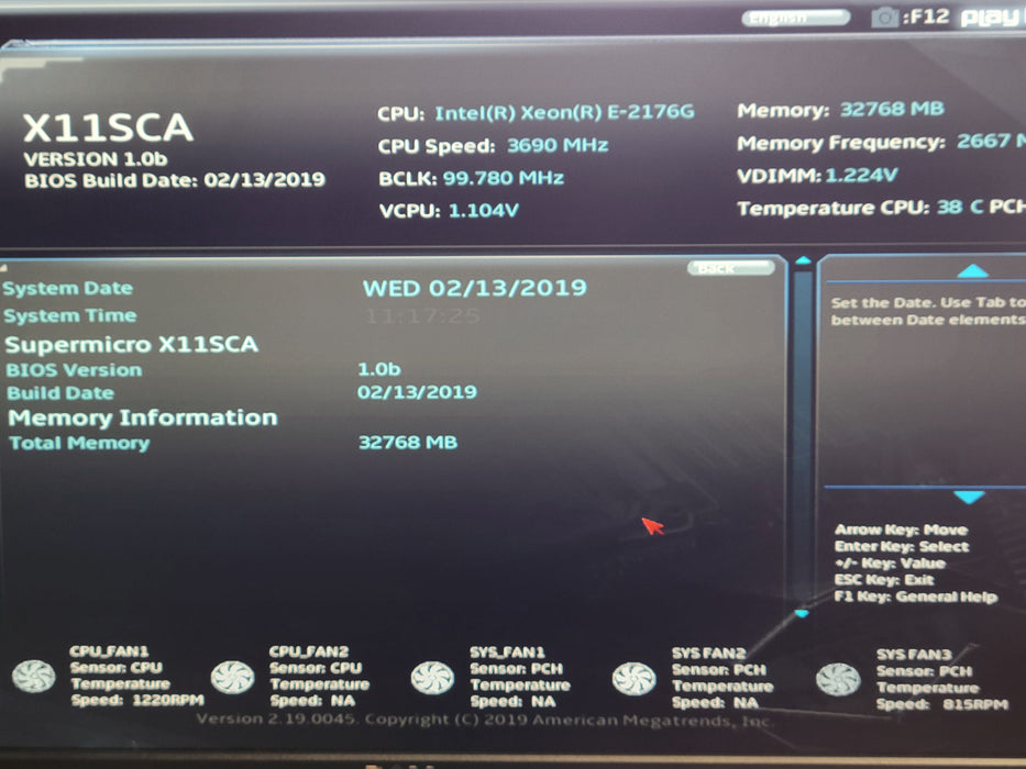 Supermicro X11SCA Tower Server, Xeon E-2176G 3.7GHz, 32GB DDR4, 500W PSU