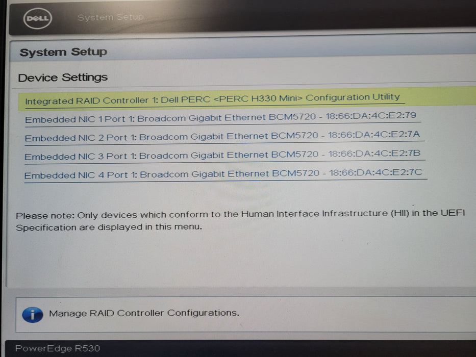 PowerEdge R530 Server 1x Xeon E5-2630 V3 | 16GB DDR4 | H330 Mini |No HDD|2x 495W
