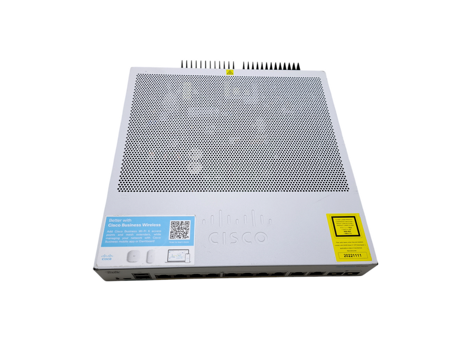 Cisco CBS350-8P-2G V02 | 8-Port Gigabit PoE+ Silent Managed Switch 2x SFP