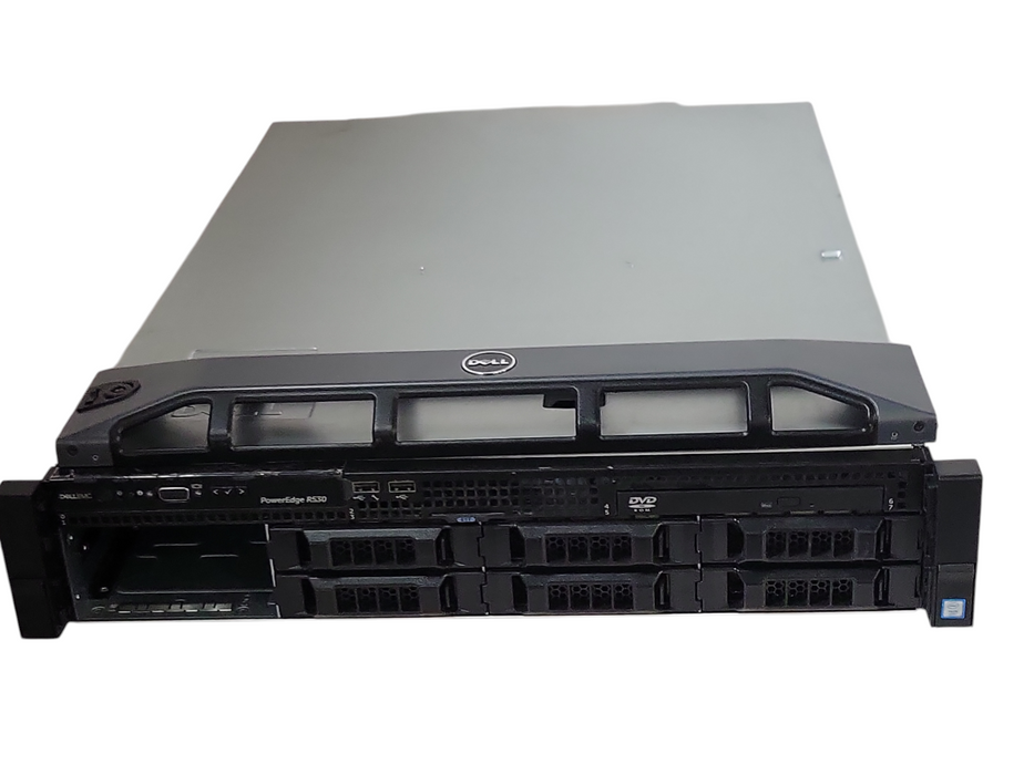 Dell PE R530, 2x Xeon E5-2620v4 2.10GHz, 16GB DDR4, H330 Mini, 2x PSU, 8x 3.5"