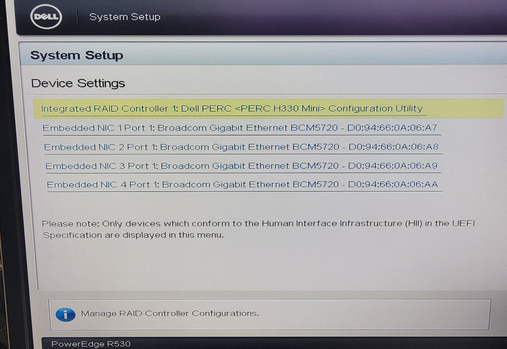 Dell PE R530, 2x Xeon E5-2620v4 2.10GHz, 16GB DDR4, H330 Mini, 2x PSU, 8x 3.5"