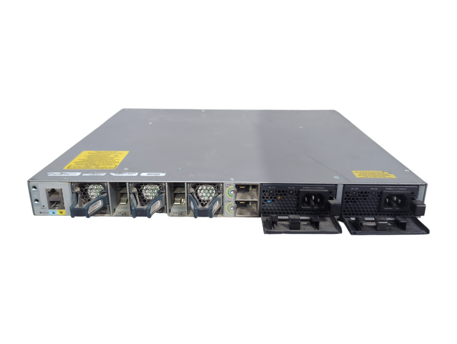 Cisco WS-C3850-24XS-E 24-Port 10Gb SFP+ Switch w/ 2x AC PWR, READ