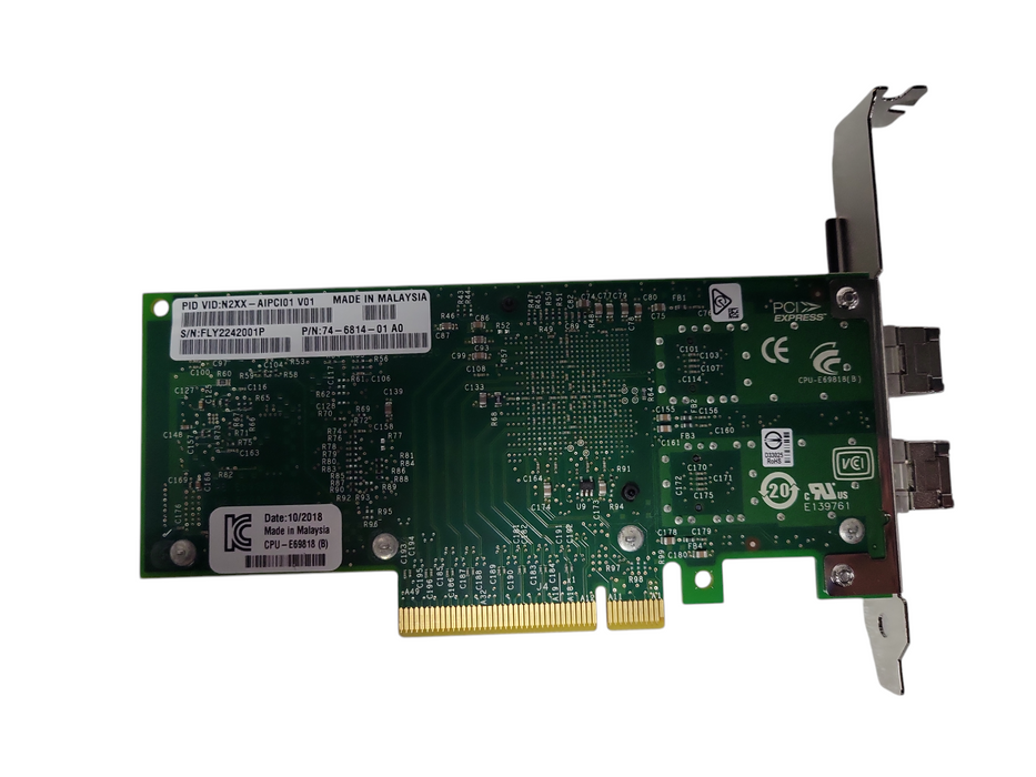 Cisco 74-6814-01 10GB Dual Port Ethernet Server Adapter Card