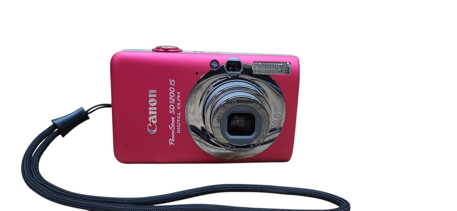 Canon PowerShot SD1200 IS 10 MP 3x Zoom Pink Camera | READ