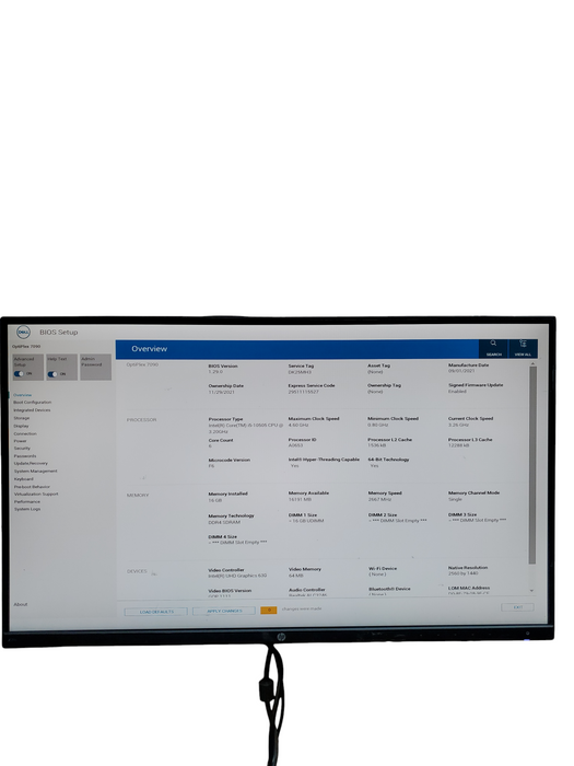 Dell OptiPlex 7090 TOWER Intel Core i5-10505 3.2GHz 16GB RAM