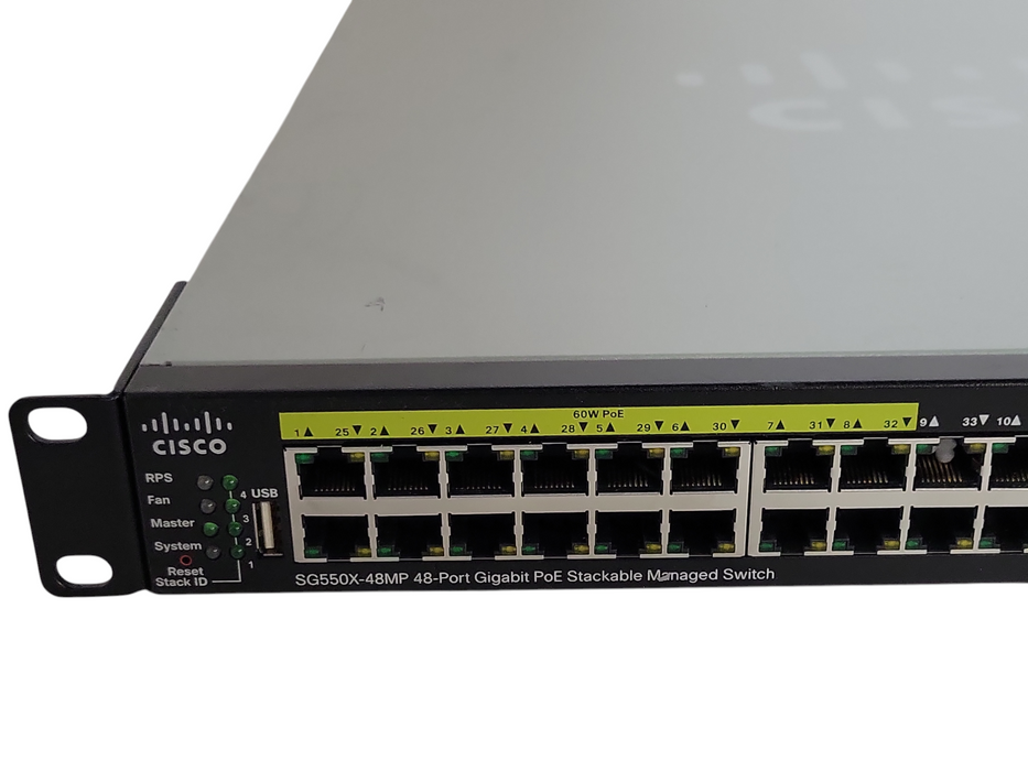 Cisco SG550X-48MP 48-Port Gigabit PoE Managed Switch, READ