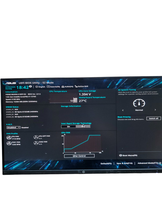 Custom PC PRIME B660M-A i7-13700 16GB RAM DDR4 WIFI NO-HDD/SSD