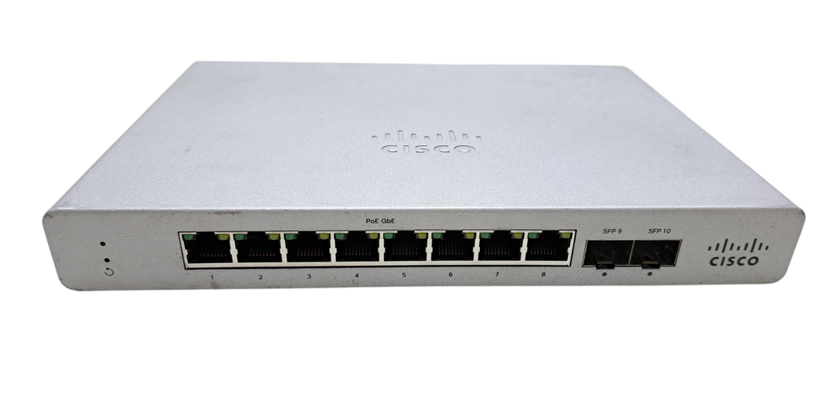 Cisco Meraki MS120-8LP-HW | 8-Port Gigabit PoE Managed Switch 2x