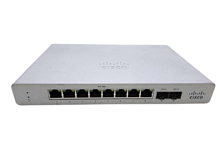 Cisco Meraki MS120-8LP-HW | 8-Port Gigabit PoE Managed Switch 2x SFP UNCLAIMED