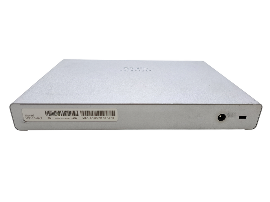 Cisco Meraki MS120-8LP-HW | 8-Port Gigabit PoE Managed Switch 2x SFP UNCLAIMED