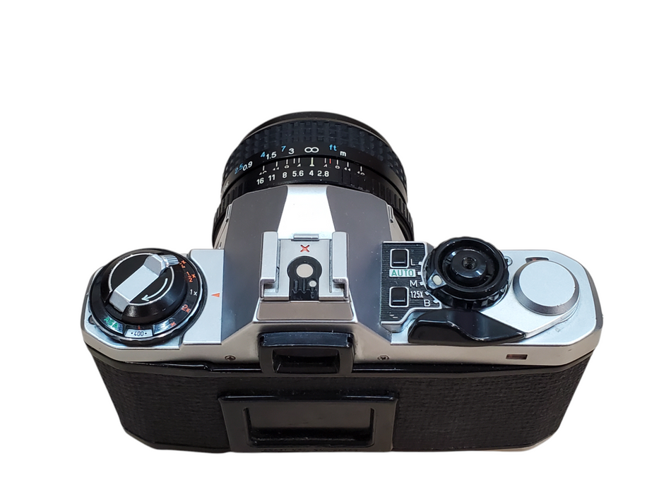 Pentax ME Super 35mm SLR Film Camera w/ 24mm Lens *READ*