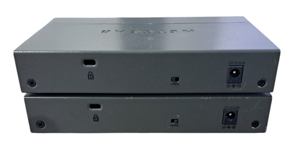Lot of 2x Netgear GS308-V2 8 Port Gigabit Ethernet Switch