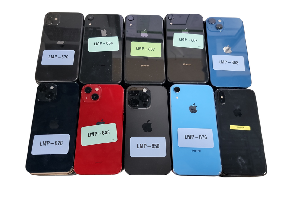 Lot of 50x Apple iPhone's [A19xx - A28xx | B Condition][LMP-23]