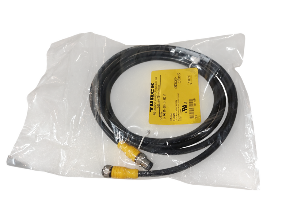 TURCK PN: E-RKC 8T-264-2-RSC 8T Cable ID Number U-22460 Euro-Fast 1811U