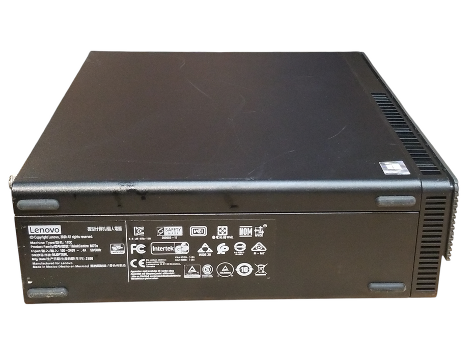 Lenovo ThinkCentre M70s Intel Core i5-10400, 8GB DDR4, NO HDD