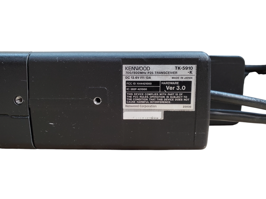 Kenwood TK-5910-K 700/800MHz P25 Transceiver *READ*