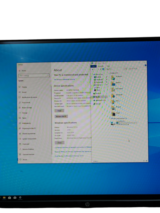Lenovo ThinkCentre M70s SFF Intel i5-10400 8GB RAM 256GB NVMe