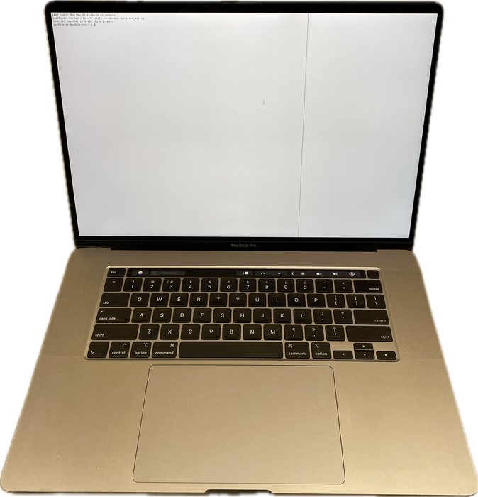 Apple MacBook Pro 16 2019 i7-9750H 32GB 512SSD Radeon 5300M Line On Screen READ!