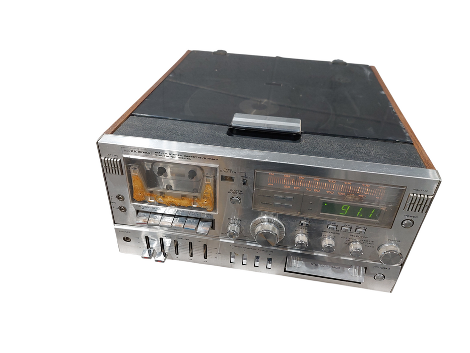 Sears Electronics AM/FM Stereo Cassette / 8-Track Electronic Digital Reciever