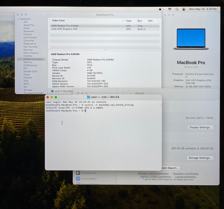 Apple MacBook Pro 16 2019 i7-9750H Radeon Pro 5300M GPU 32GB RAM 512GB SSD READ!
