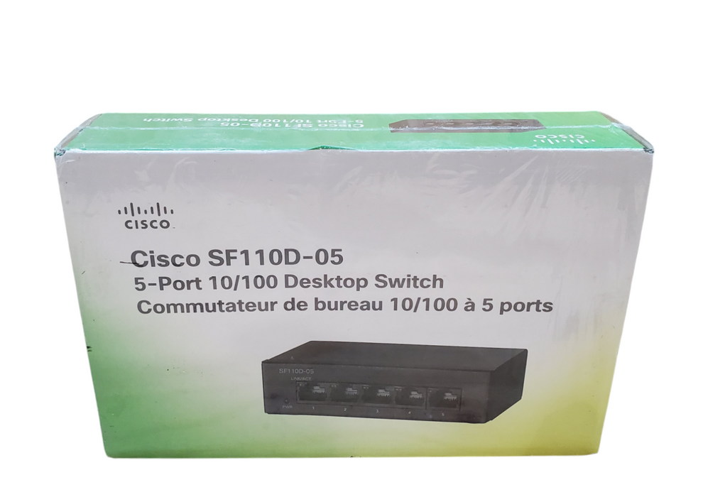 New - Cisco SF110D-05 5-Port 10/100 Desktop Switch