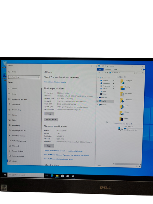 Dell OptiPlex 7780 AIO I7-10700 @ 16GB RAM 256GB M.2 NVMe