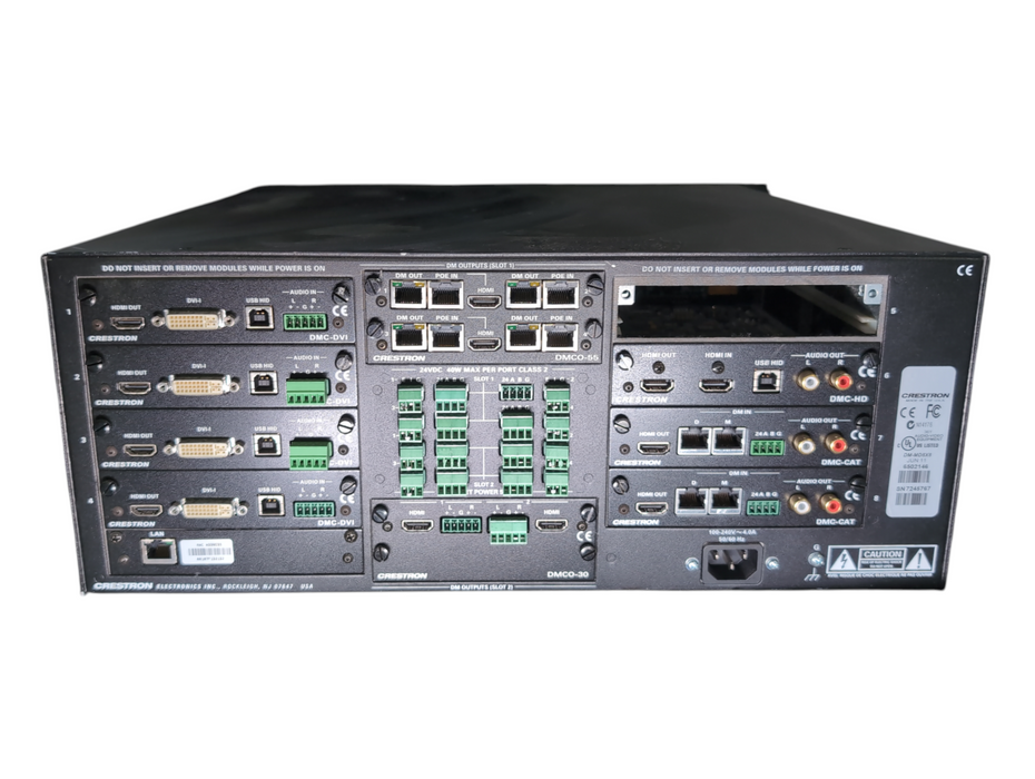 Crestron DM-MD8X8 DigitalMedia Switcher w/ 9x Cards