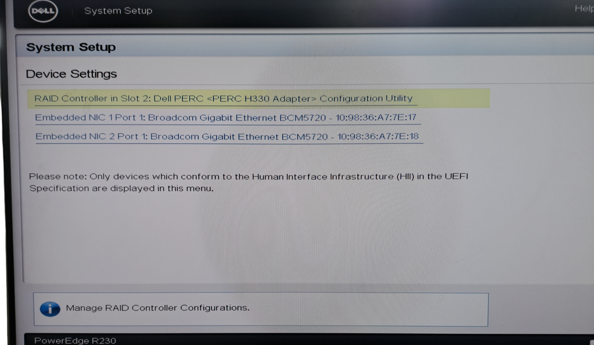 Dell PowerEdge R230 | Xeon E3-1240 V5 | 16GB DDR4 | H330 | 250W PSU