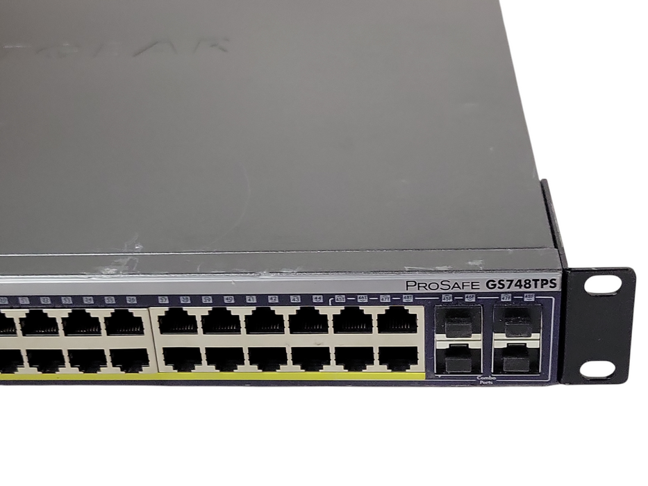 NetGear proSafe 48 Port Gigabit Stackable Smart Switch with 48 PoE Port GS748TPS