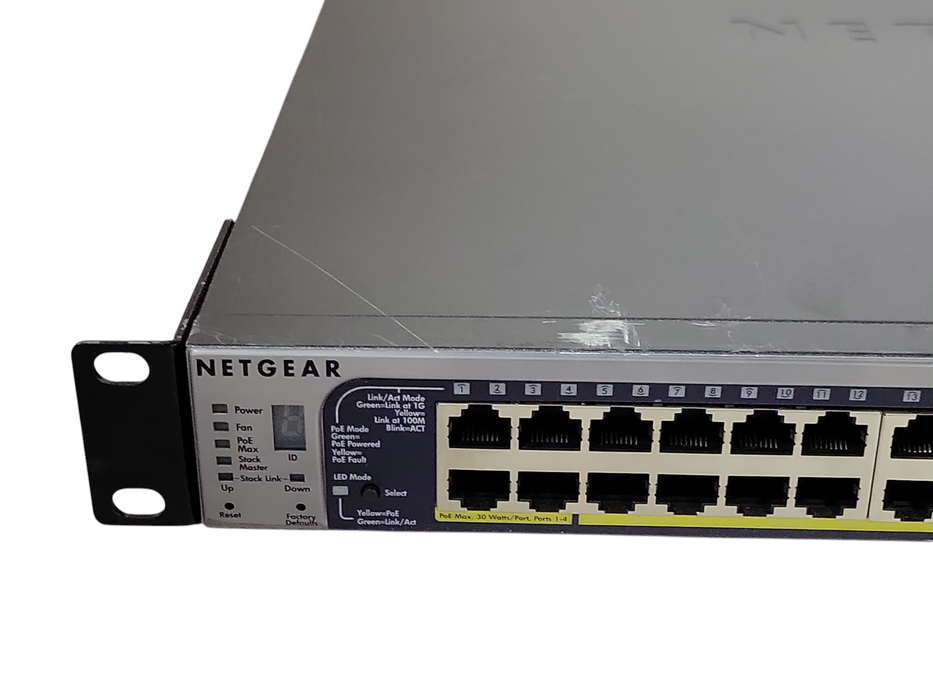 NetGear proSafe 48 Port Gigabit Stackable Smart Switch with 48 PoE Port GS748TPS