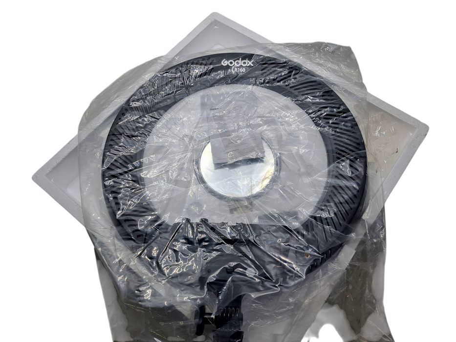 Godox LR160 Bi-Color Ringlight (Black) 3300K-8000K 18W *No Adapter*
