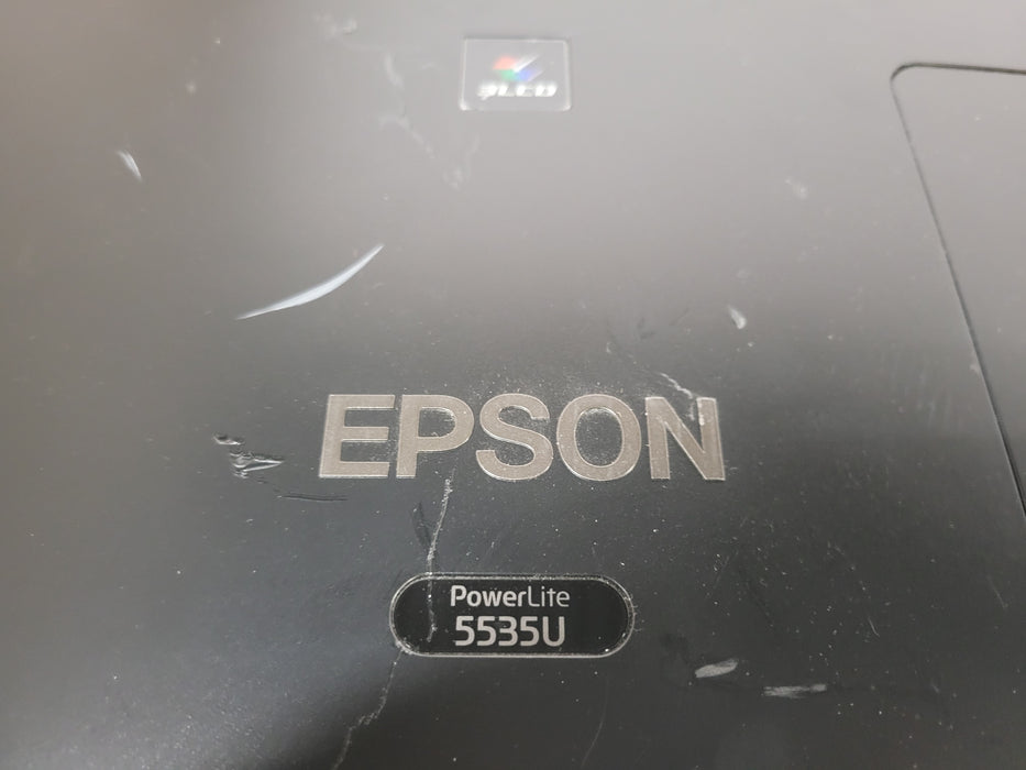Epson PowerLite 5535U WUXGA 3LCD Projector 242 Lamp Hrs, No Remote