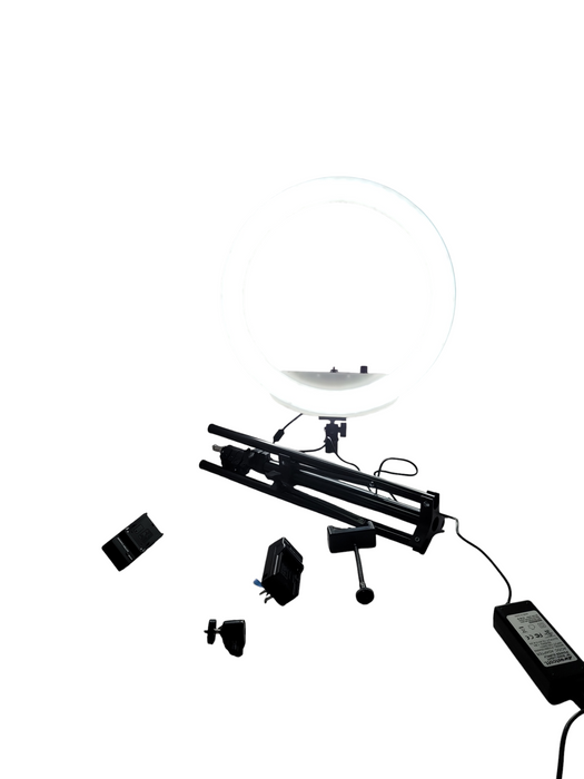 westcoat ring light 18" with stand, 2x batteries and charger