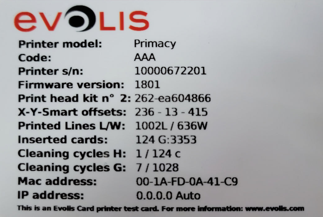 Evolis Primacy Expert ID Card Thermal Printer PM1H0000RS