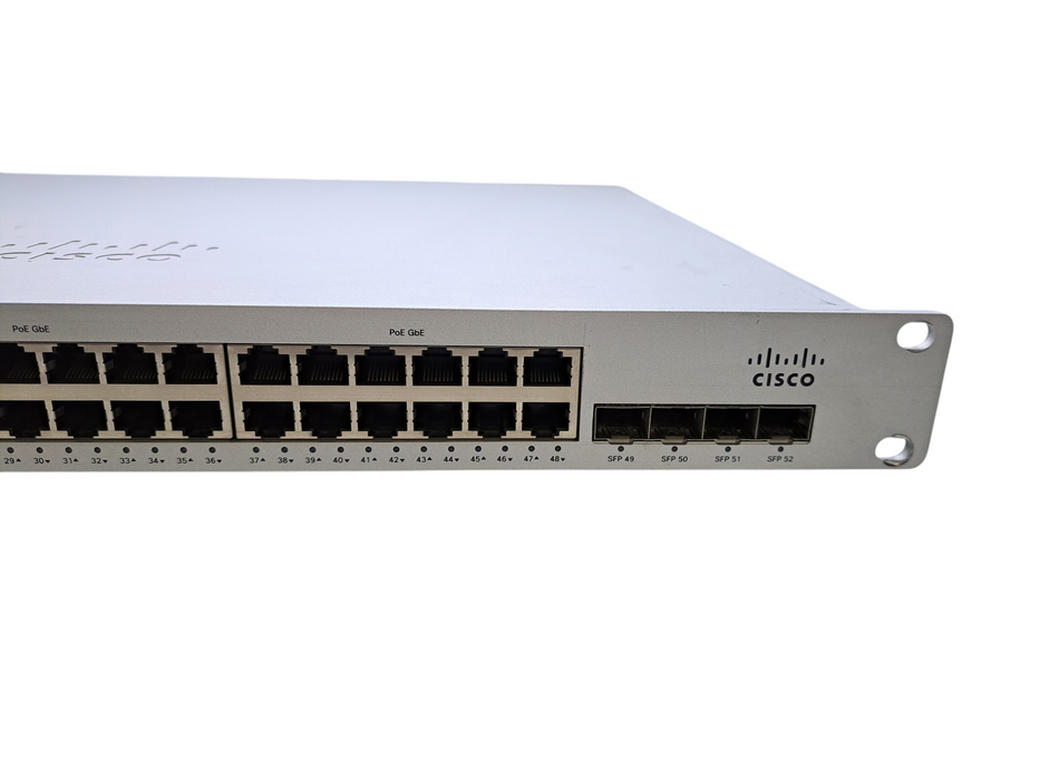 Cisco Meraki MS220-48LP-HW | 48-Port Gigabit PoE Cloud Managed Switch UNCLAIMED