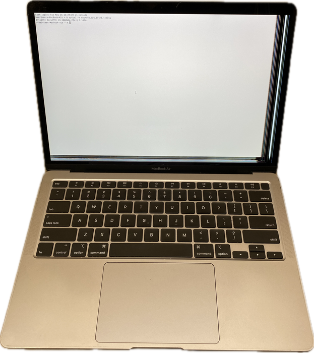Apple MacBook Air 13" 2020 Core i3-1000NG4 256 SSD Broken LCD For Parts/Repair